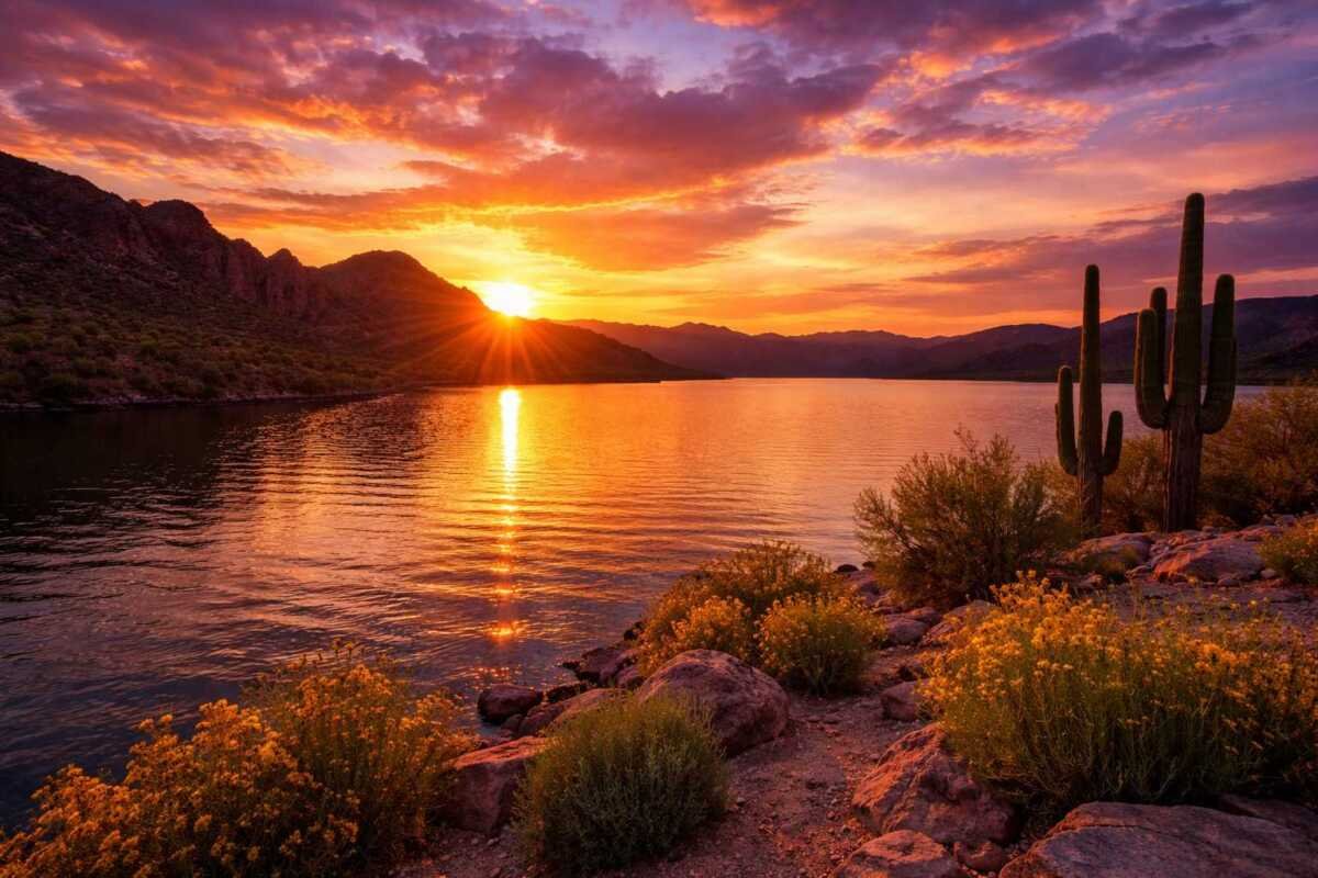 Best Lakeside Sunsets in Arizona