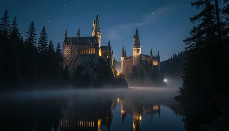 Experience the Nighttime Lights at Hogwarts Castle