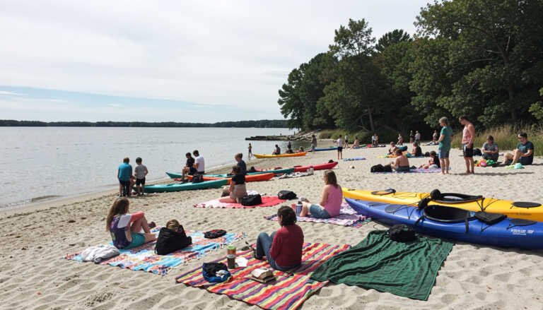 River Island State Park Beach