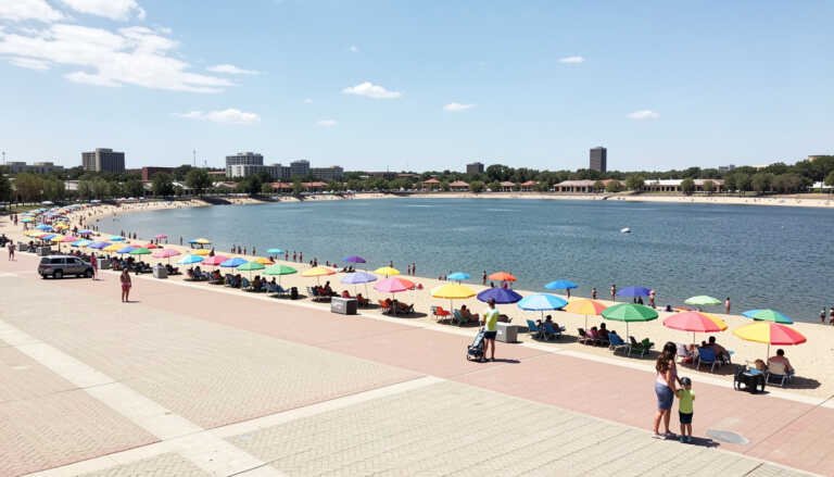 Tempe Town Lake Beach Area