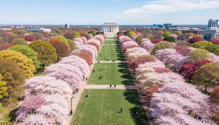 The National Mall – Cherry Blossoms and Monuments