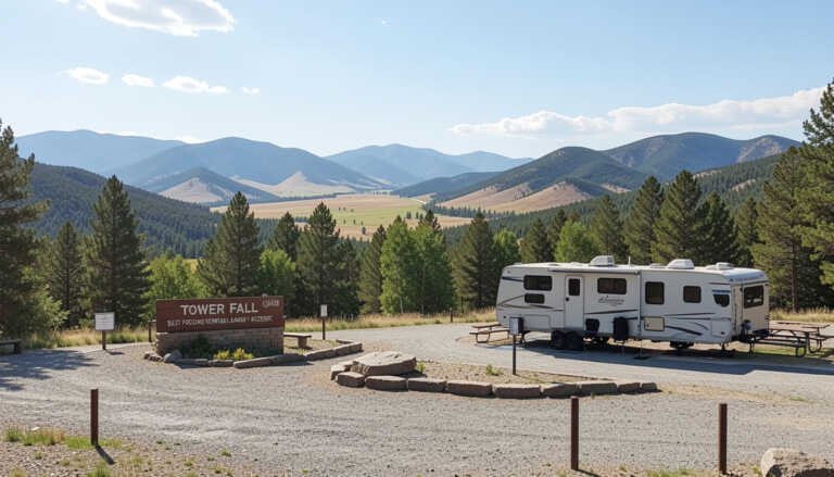 Tower Fall Campground (Best for Scenic Views & Lamar Valley Access)