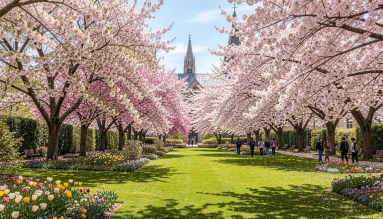 University of Notre Dame Landscapes — Best Spring Campus Garden Views