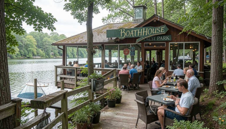 The Boathouse at Forest Park – Lakeside Dining in Nature